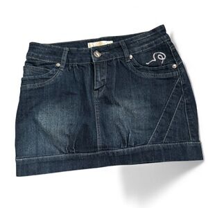 Georgio Italy  Dark Blue denim Mini Skirt size S